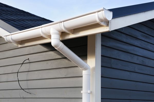 PVC Rain Gutter Installation in Lilburn